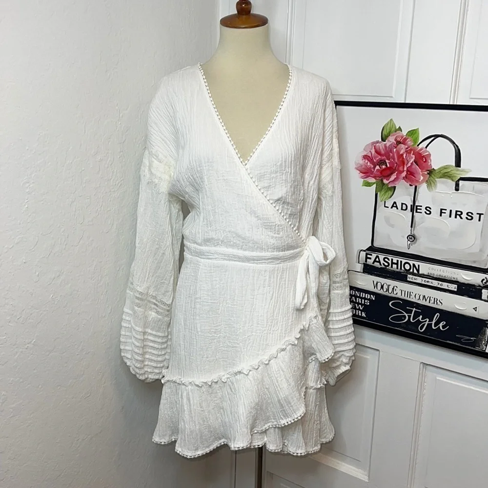 Suboo Willow White Wrap Dress Size 8US - Picture 3 of 12